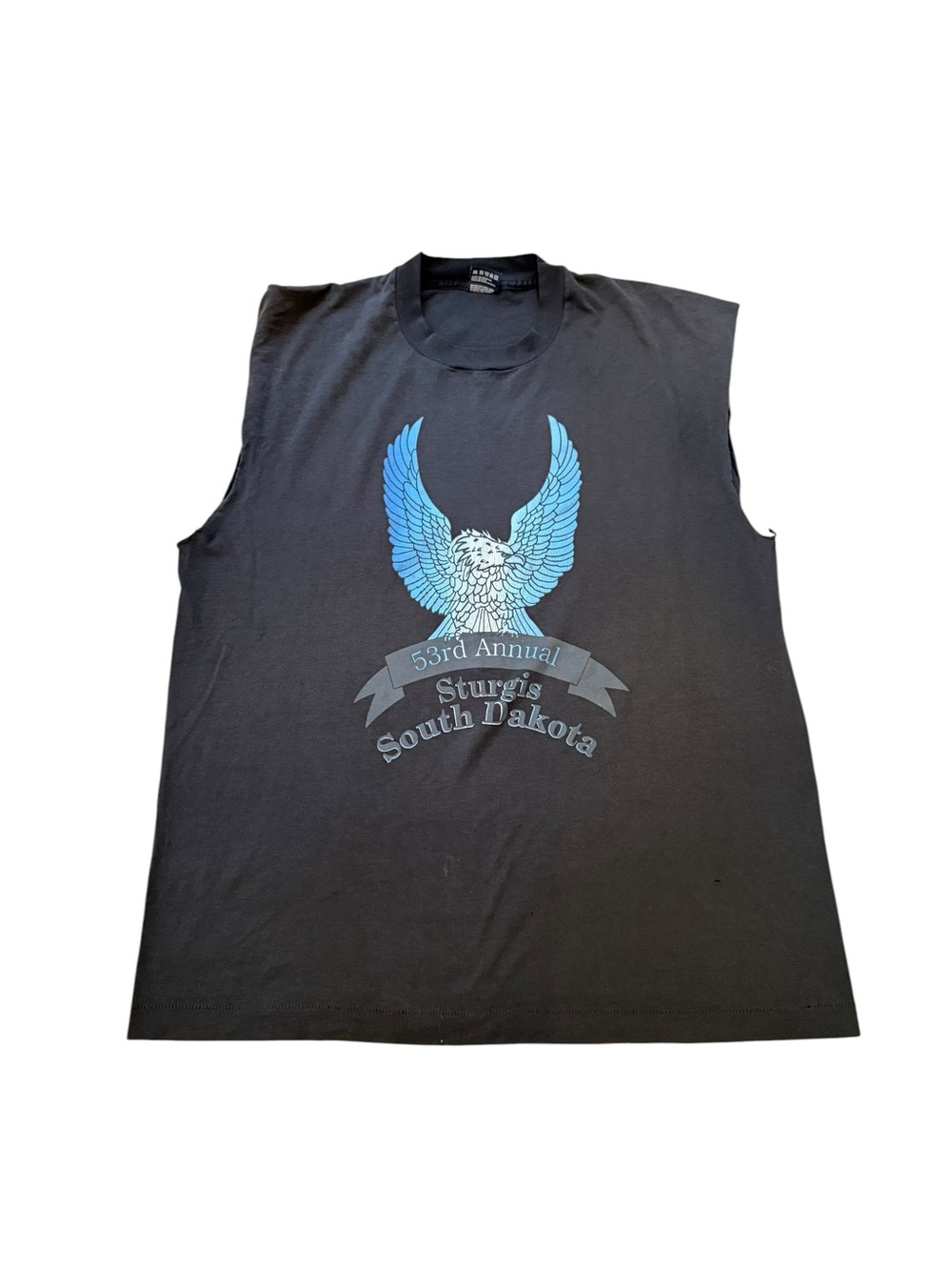 Vintage 1993 Sturgis Black Hills Rally Eagle Muscle Tee XL USA Motorcyle Grunge